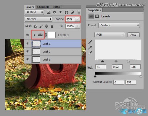 Photoshop制作超酷的秋季风格立体字,PS教程,思缘教程网