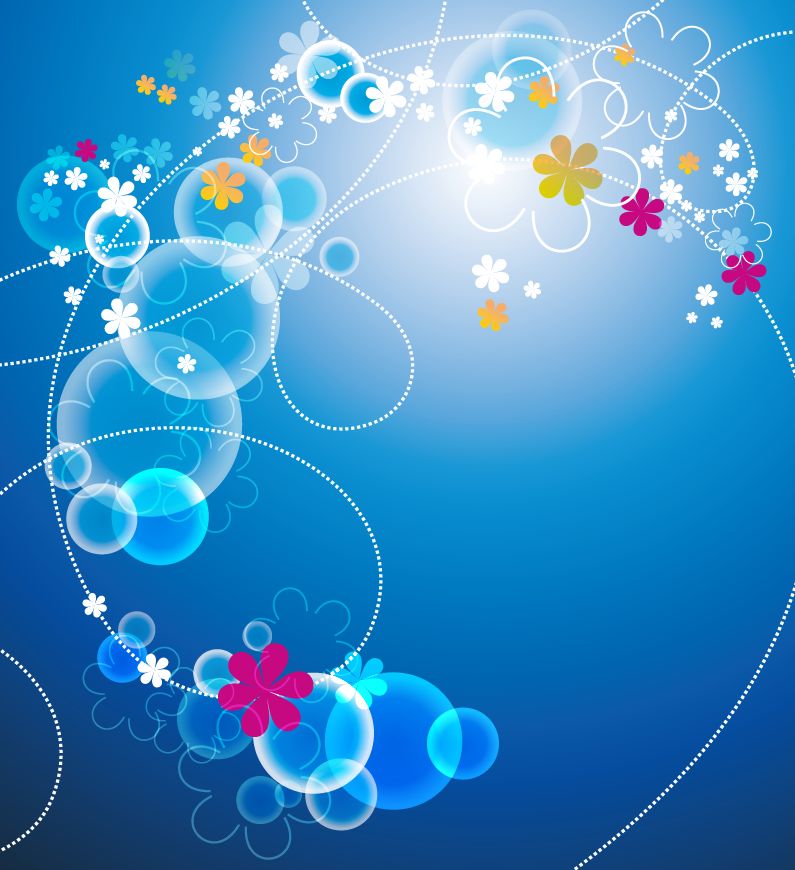 Abstract Blue Floral Vector Background.jpg