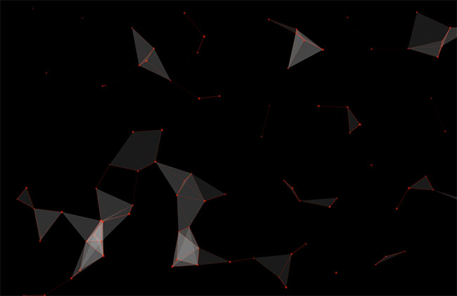 HTML5粒子组合三角形特效