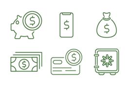 电商商城用户中心个人钱包图标设计矢量素材下载