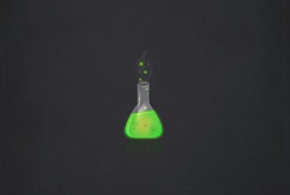 化学实验锥形瓶图标设计PSD素材下载