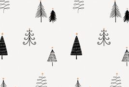 简单的圣诞树图案背景矢量素材
