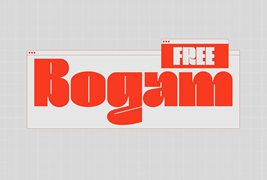 免费商用字体-免费英文字体粗体 Bogam