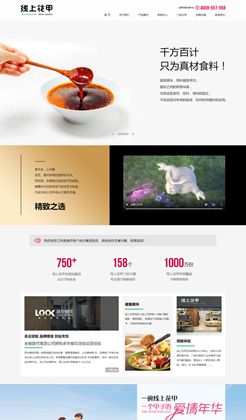品牌特色餐饮美食招商加盟HTML静态网站模板
